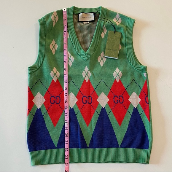 Gucci Agyle Knit Sweater Vest - Picture 14 of 16